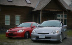 The Honda Insights were the first modern hybrids sold in the USA. The Honda Insights were the first modern hybrids sold in the USA.