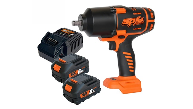 SP Tools USA 18V 1/2' SX Drive High-Torque Impact Wrench Kit, No. SP83130US