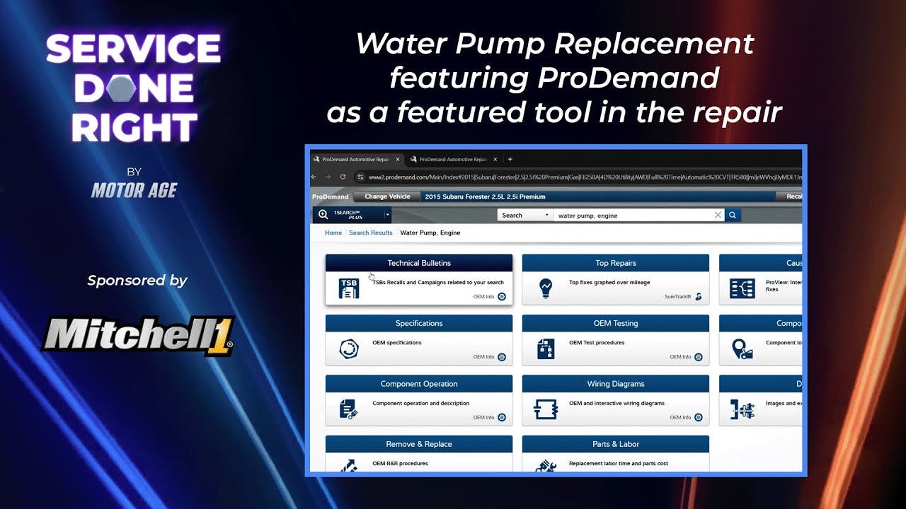 Avoid Comebacks with a Complete, Data-Driven Water Pump Repair Workflow