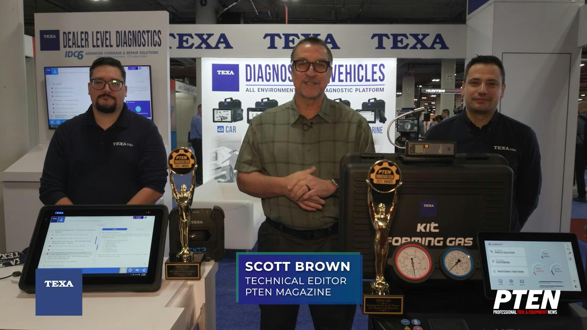 TEXA USA Accepts Two PTEN Innovation awards for AC Service Forming Gas Leak Detection
