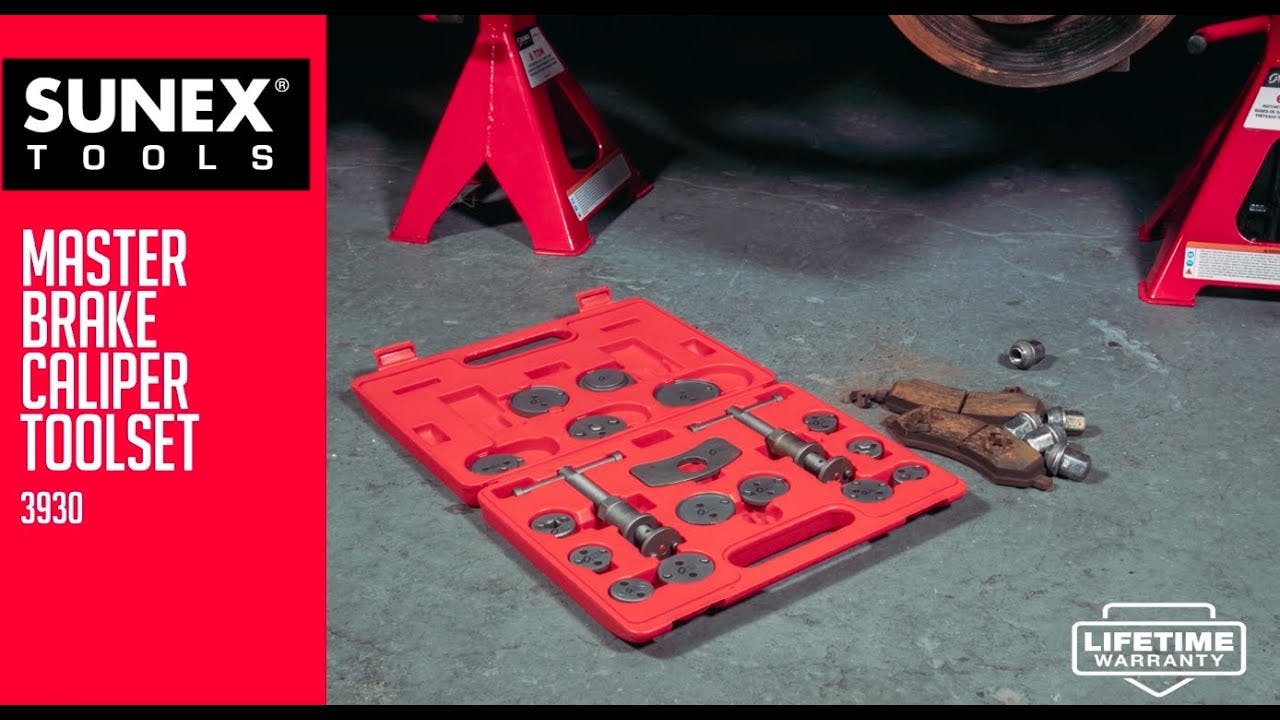 SUNEX&circledR; Tools | 3930 | 18 Piece Master Brake Caliper Set