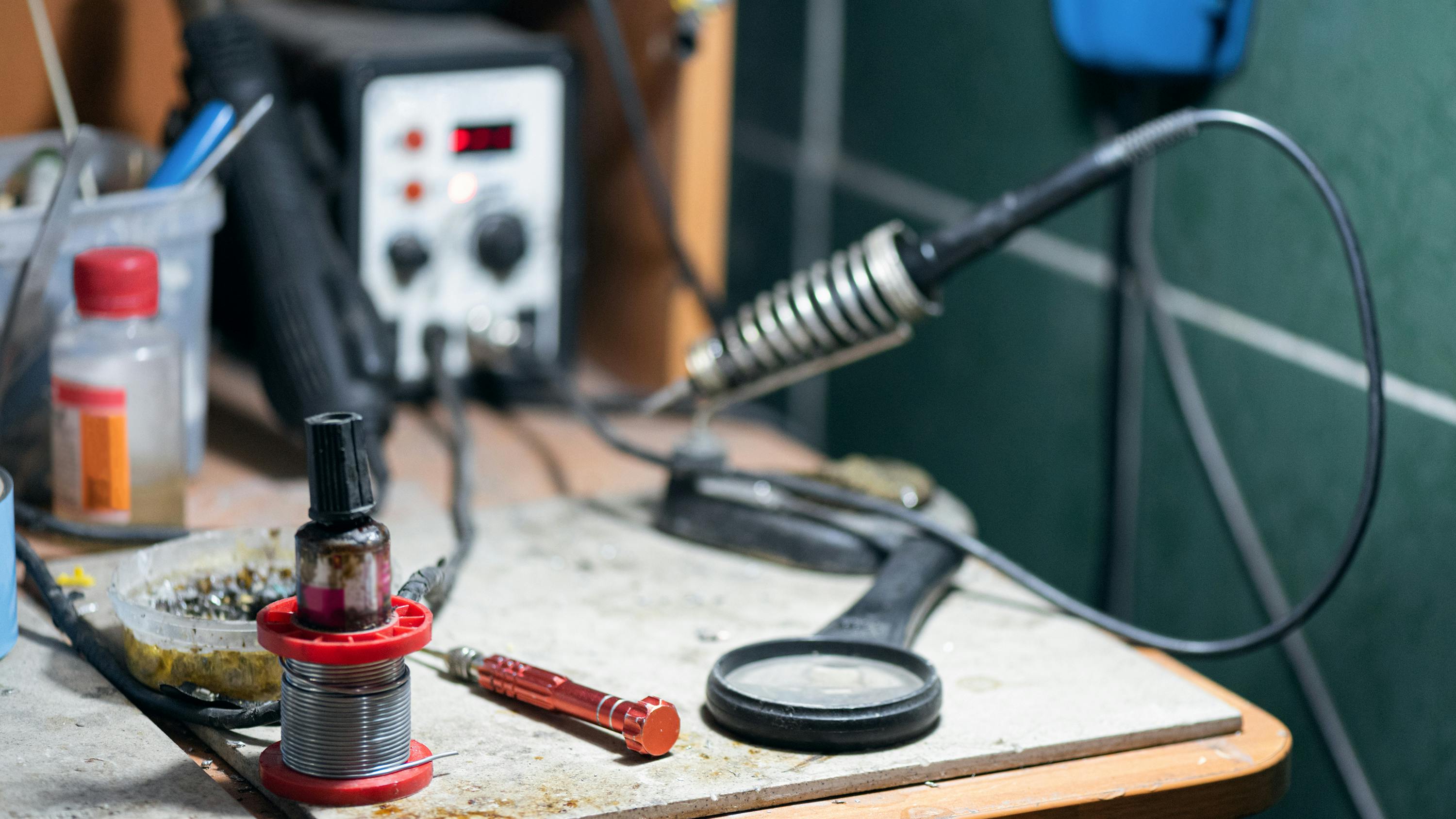 Soldering iron stand