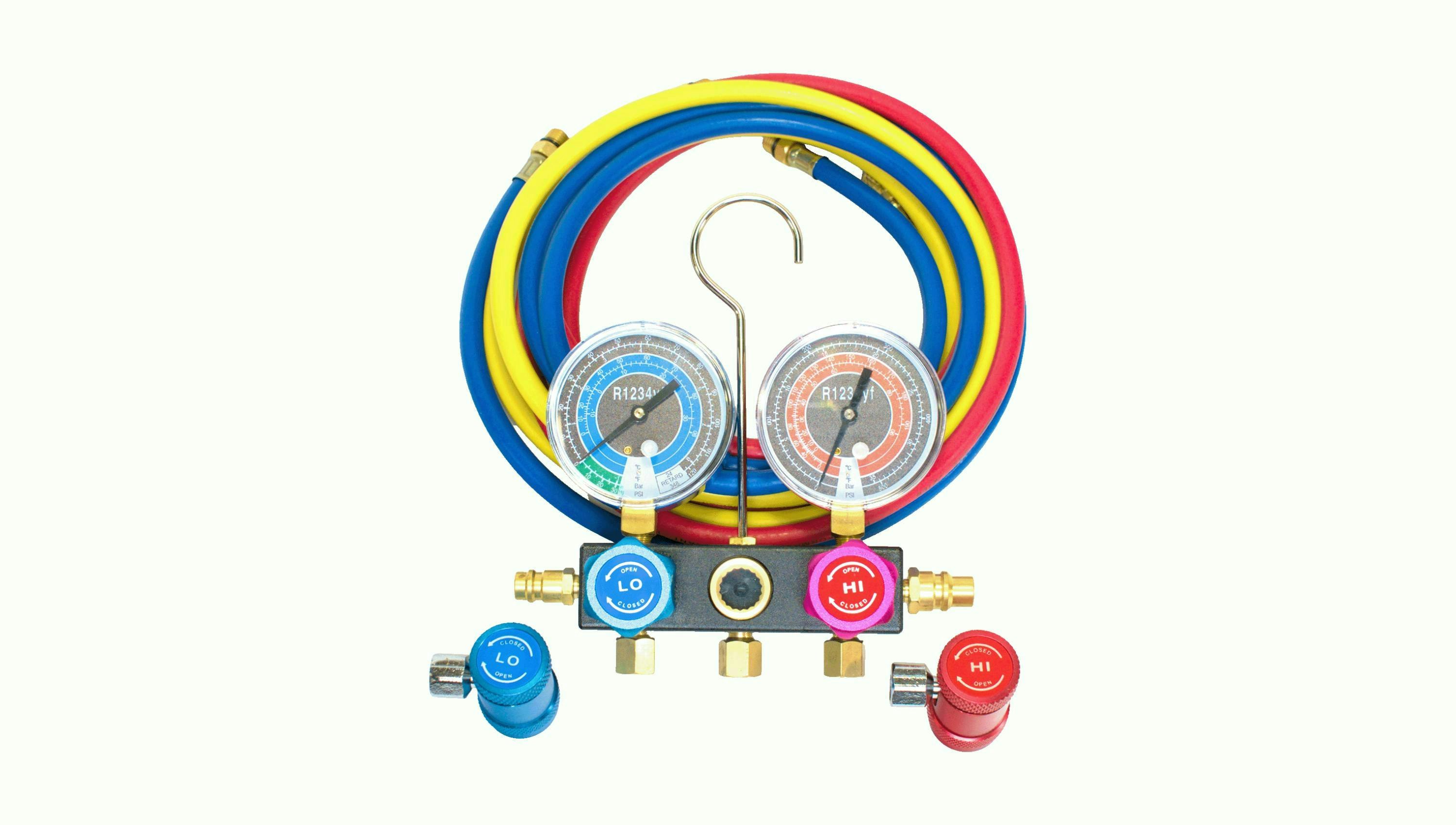 FJC R-1234yf Aluminum Manifold Gauge Set, No. 6852