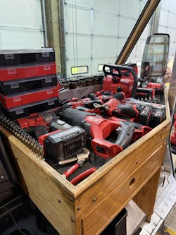 A dedicated Milwaukee dash display designed for visibility, access, and quick conversations on the truck. A dedicated Milwaukee dash display designed for visibility, access, and quick conversations on the truck.