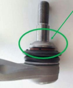 Example of the cone collar disc installed. No knurling on the shank is visible. Example of the cone collar disc installed. No knurling on the shank is visible.