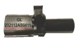 Ambient temperature sensor example, with number 202112AS0411. This indicates December 2021, lot number 411.