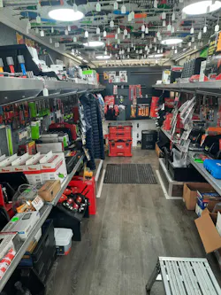 Inside Wampler's truck is a variety of tools from GripEdge, PowerProbe, Ko-ken, and KPS. Inside Wampler's truck is a variety of tools from GripEdge, PowerProbe, Ko-ken, and KPS.