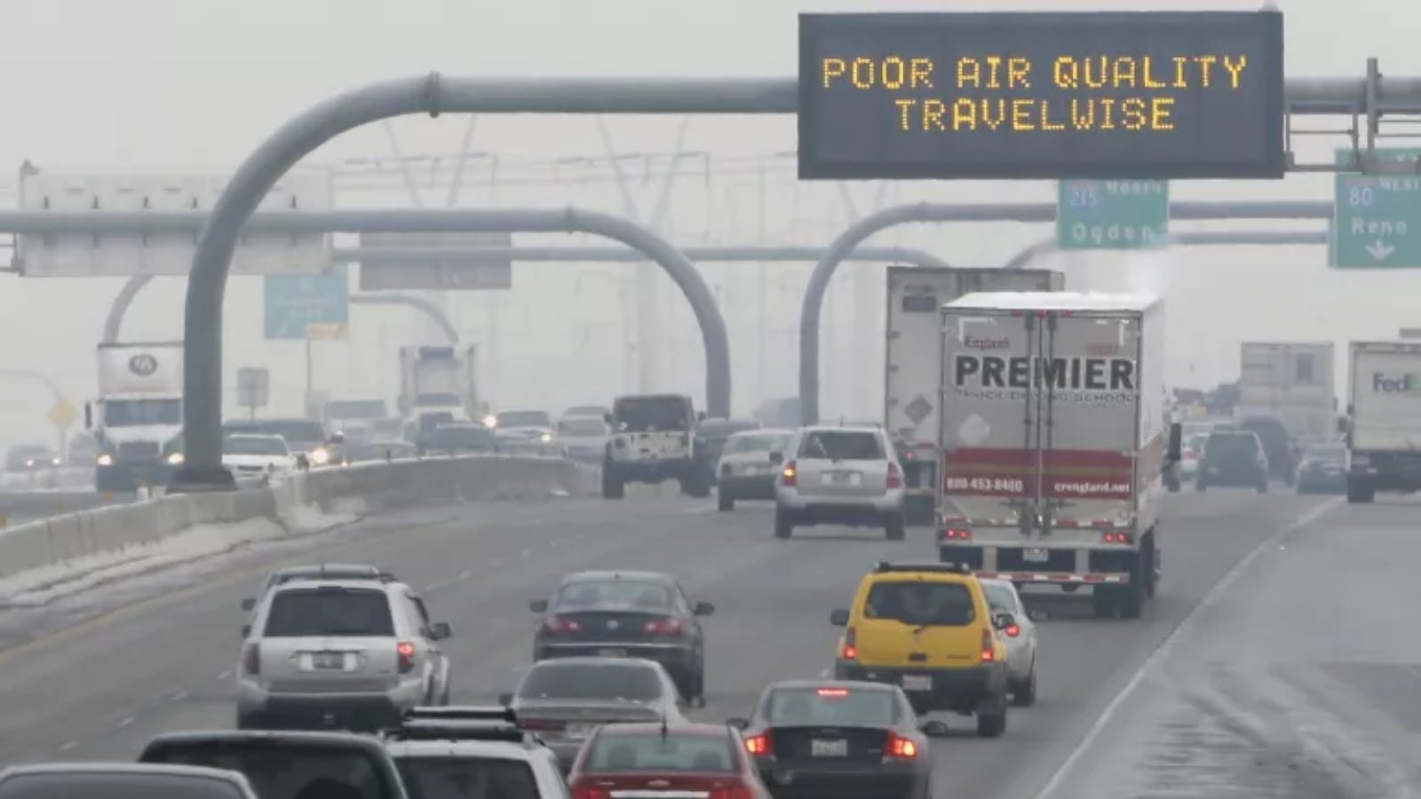 Smog over Ogden, Utah.