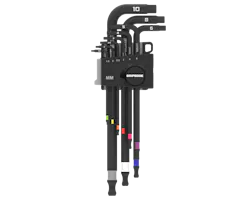 GripEdge Tools 9-pc Long Metric Hex Key Set, No. LKHM9S GripEdge Tools 9-pc Long Metric Hex Key Set, No. LKHM9S