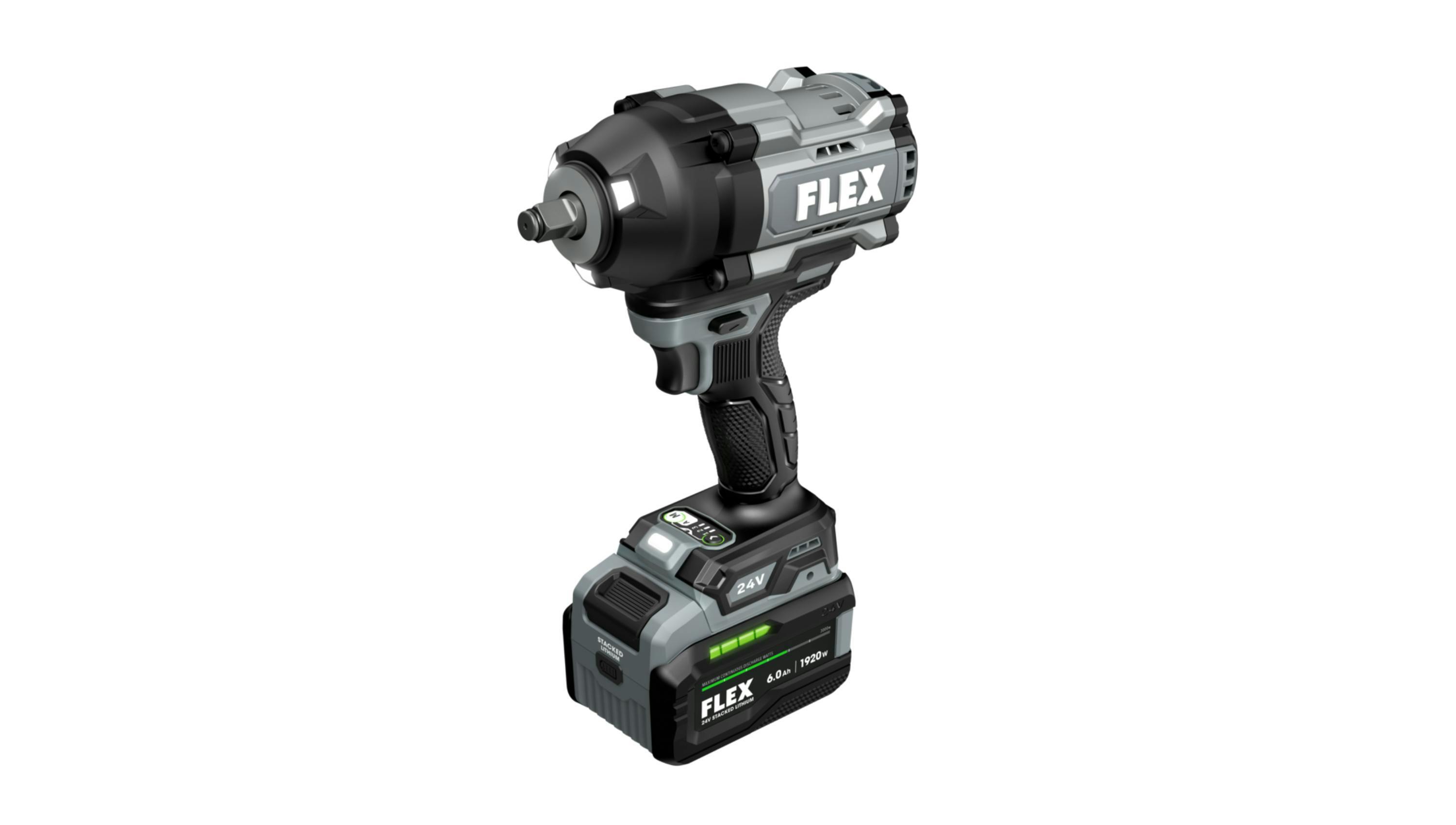 FLEX Power Tools 1/2' High-Torque Impact Wrench Stacked Lithium Kit, No. FX1472-1H