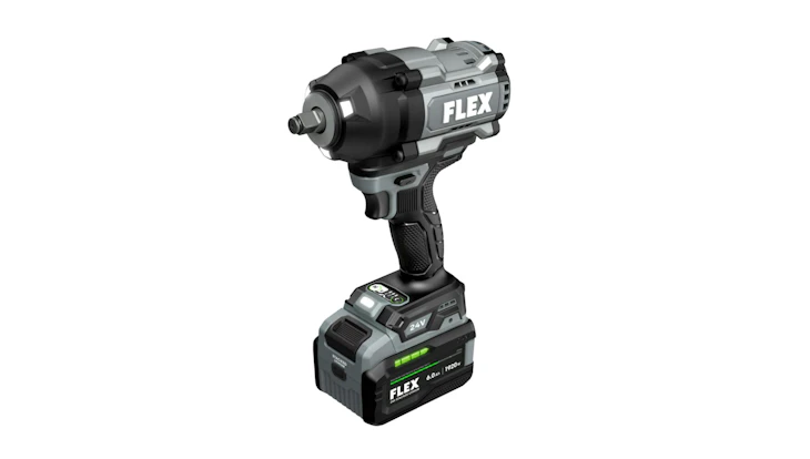FLEX Power Tools 1/2' High-Torque Impact Wrench Stacked Lithium Kit, No. FX1472-1H