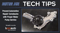 Prevent Automotive Repair Comebacks with Proper Water Pump Service