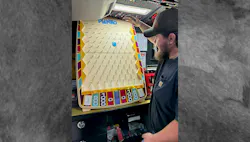 Games on mobile tool distributor Paul Gast's truck Games on mobile tool distributor Paul Gast's truck