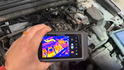 In a shop environment, having a dedicated, standalone thermal imaging unit simplifies workflow. Product pictured: TOPDON TC003 In a shop environment, having a dedicated, standalone thermal imaging unit simplifies workflow. Product pictured: TOPDON TC003