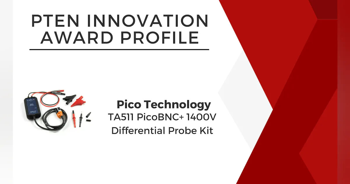 Innovation Award Profile: Pico Technology TA511 PicoBNC+ 1400V Differential Probe Kit