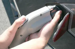 Remove the charging handle and Tesla adapter at the same time. Remove the charging handle and Tesla adapter at the same time.