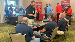 During the exhibit show, each member was given eight minutes to visit with all of the tool & equipment vendors to view and learn about new and upcoming products.
