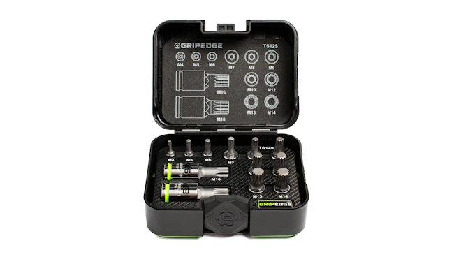 GripEdge Tools 12-pc Triple Square Bit Socket Set