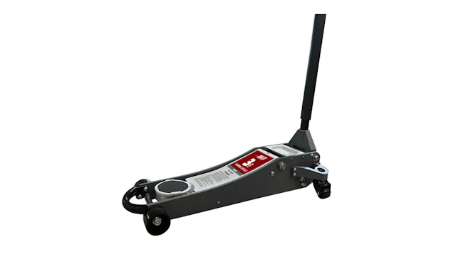 Ascot Supply 3-Ton Aluminum Floor Jack with Steel Wheels, No. 302-05603