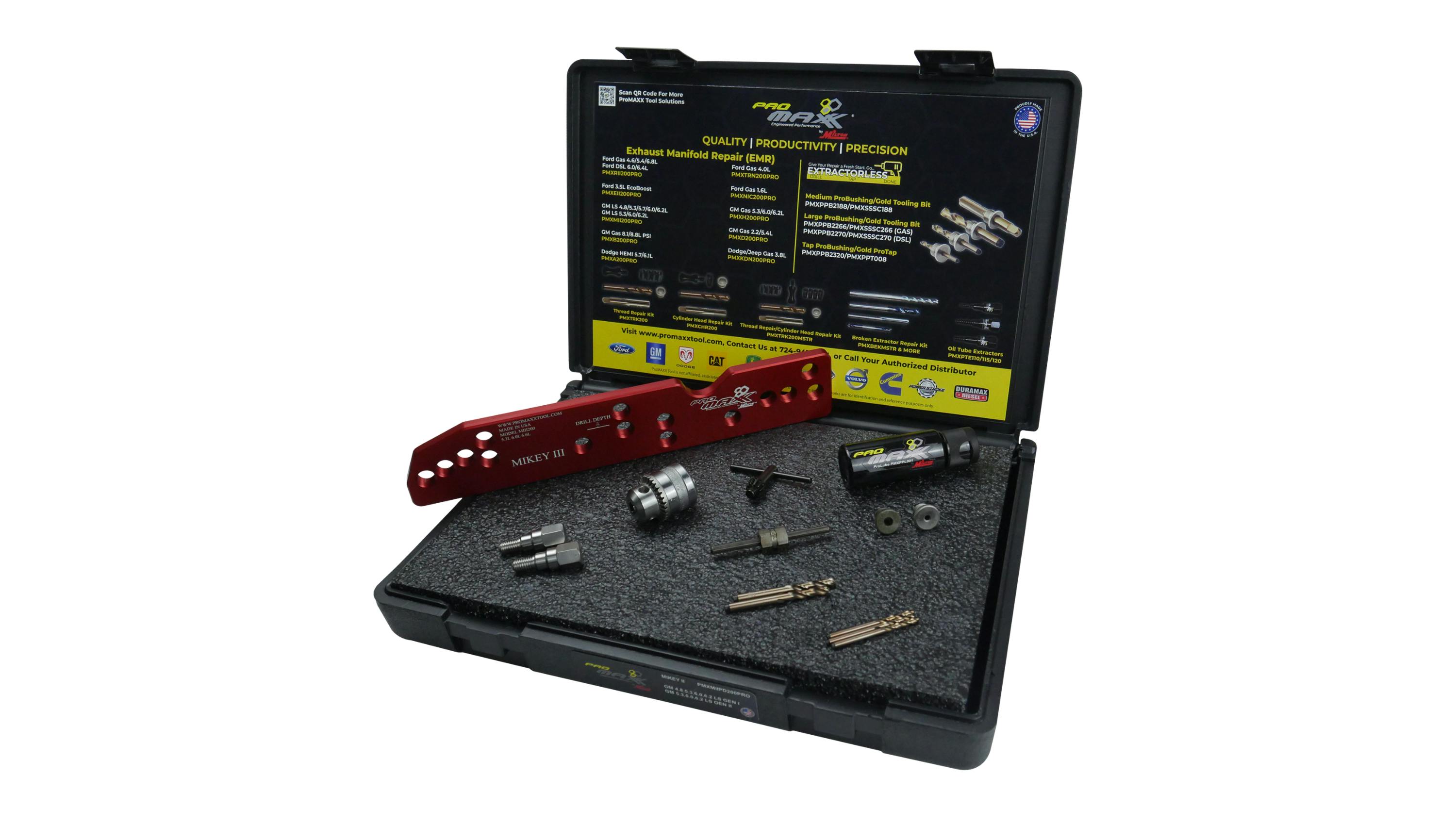 ProMAXX Tool by Milton Exhaust Manifold Broken Bolt Repair Kit, No. PMXMIII200PRO