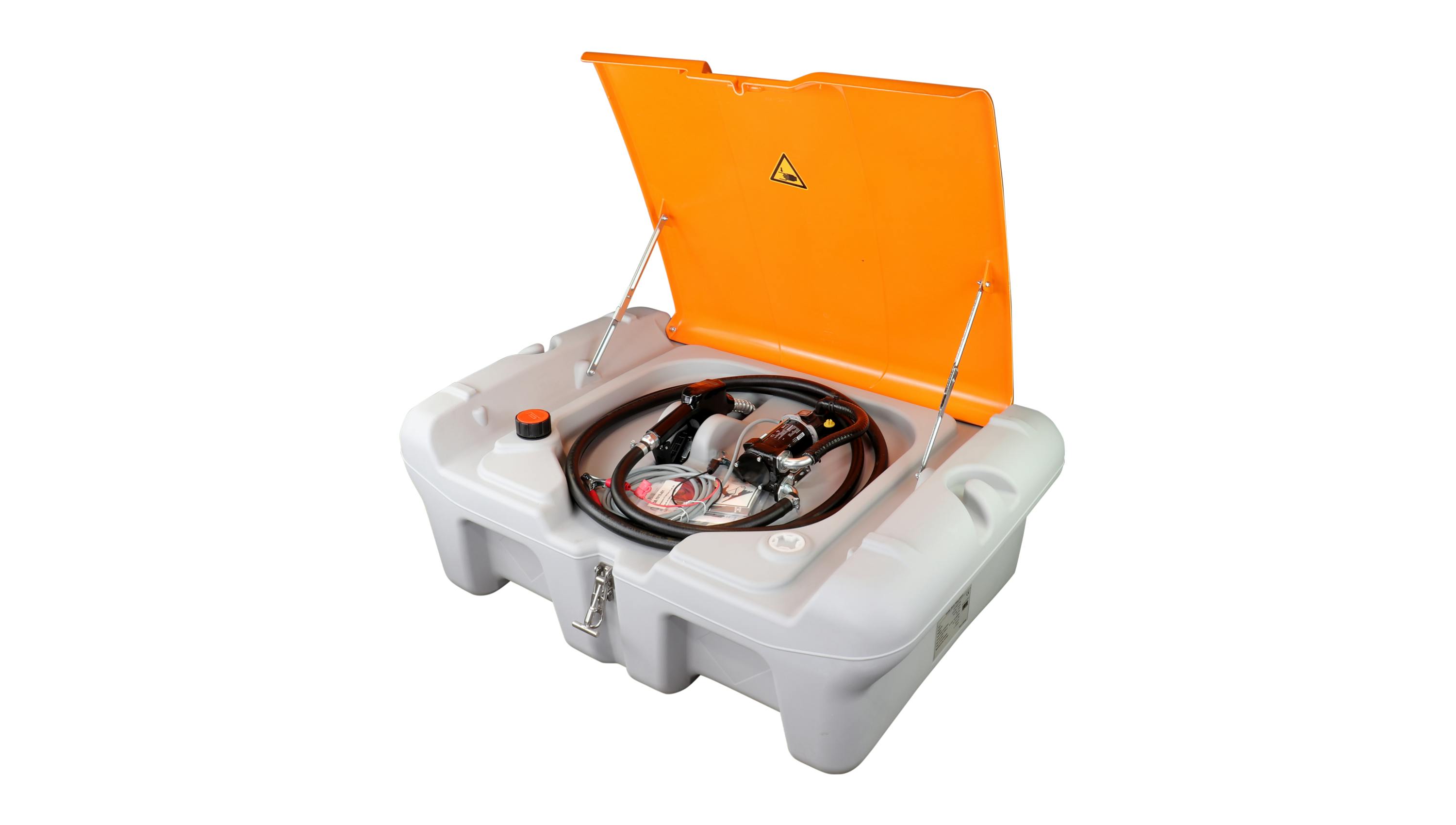 ZEELINE Low-Profile 55-Gallon Diesel Fueling Station with Dispensing Hose and Nozzle, No. ZEFS-55LP