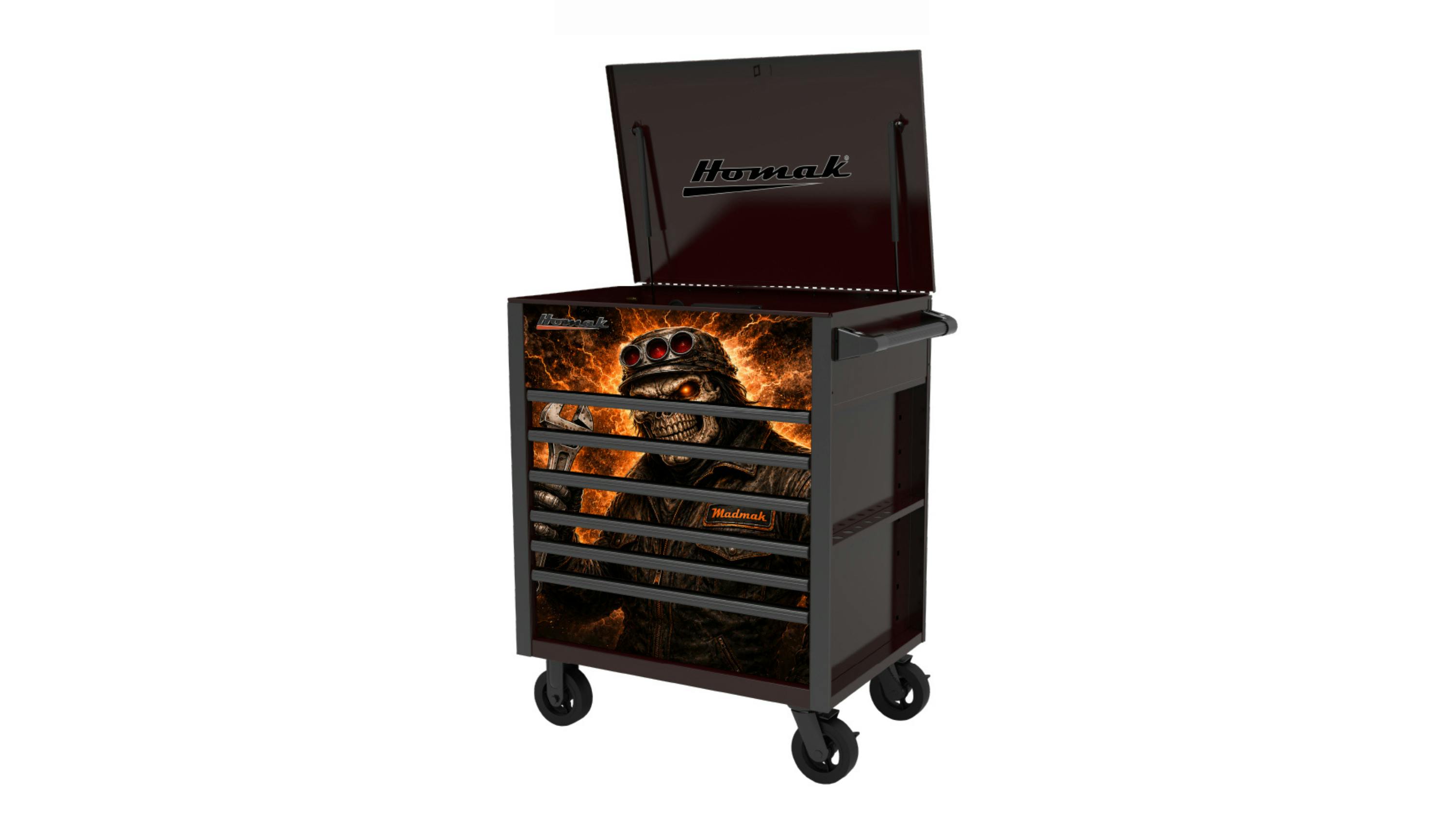 Homak Manufacturing 37&rdquo; MADMAK Series 6-Drawer Service Cart