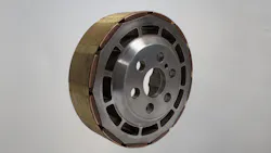 An old school Honda rotor with magnets bonded to the outer surface.
