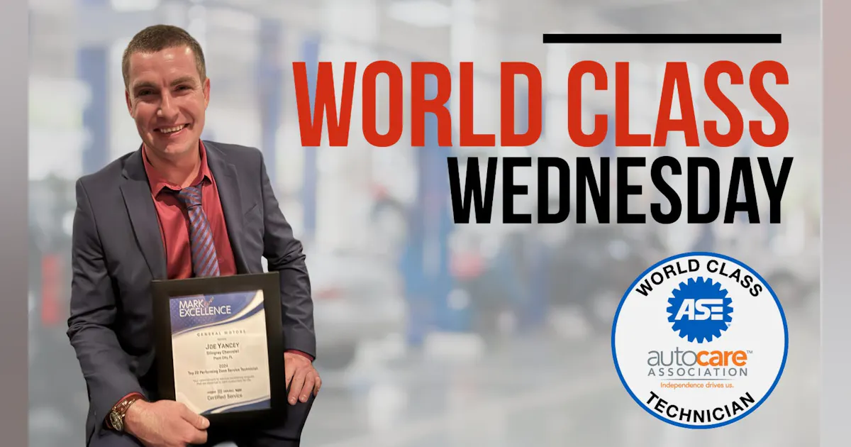 World Class Wednesday: Joe Yancey: A Third-Generation Technician
