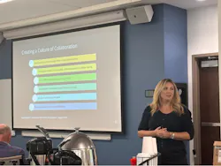 Cheryl Scalione discussed communication, trust, and the behaviors that create meaningful workplace connections.