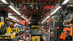 Inside AJ Bowlin's tool truck