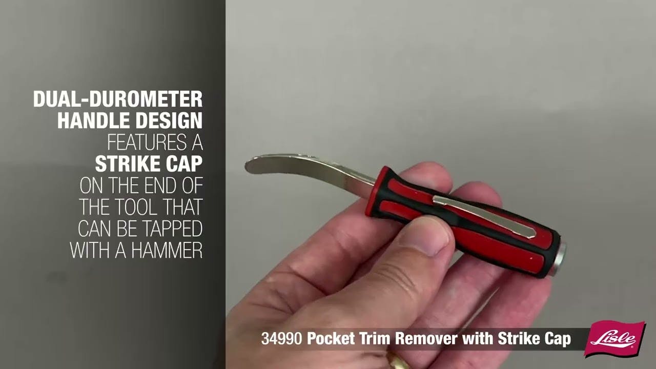 Lisle 34990 Pocket Trim Remover with Strike Cap