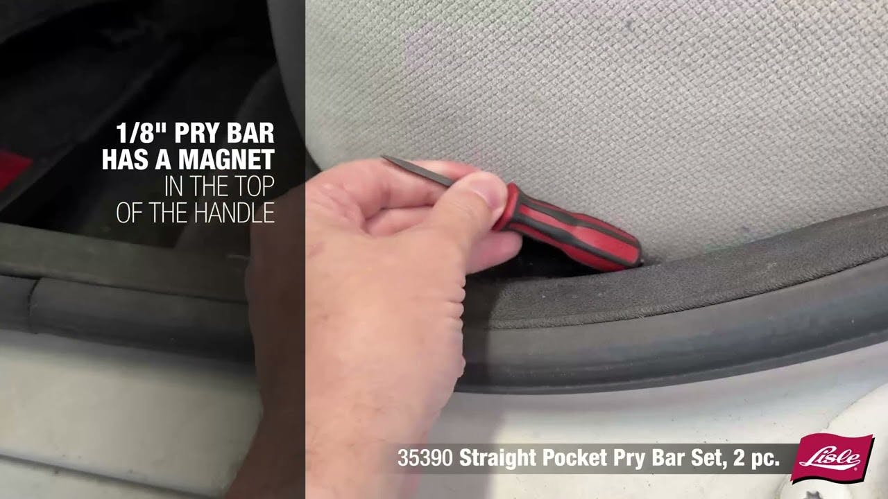 Lisle 35390 Straight Pocket Pry Bar Set, 2 pc