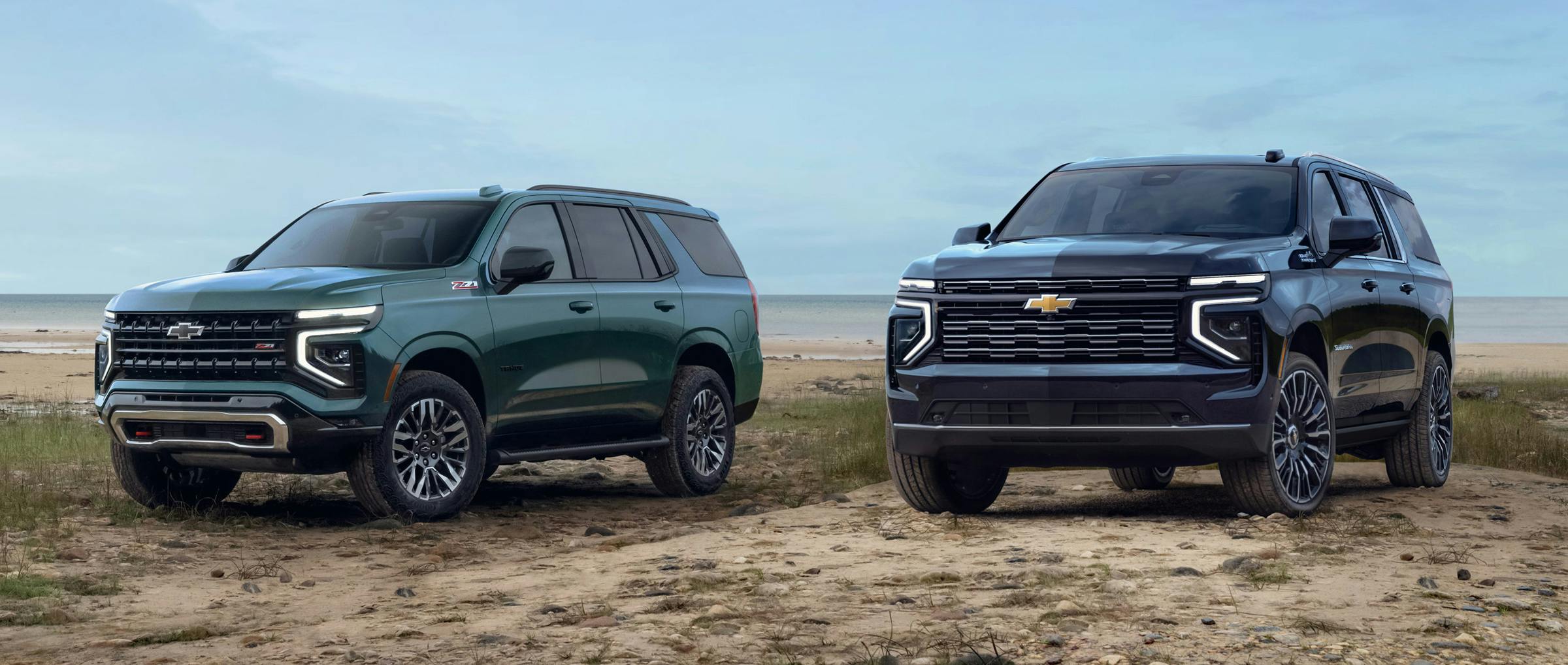 2025chevrolettahoeandsuburbanonbeach