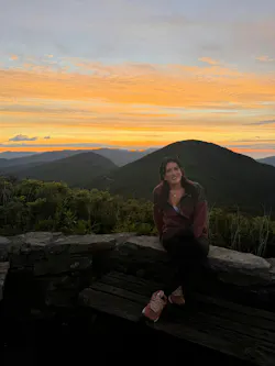 ENJOYING THE VIEW: Autumn Lamb loves a challenge and finds marketing a fulfilling outlet for her creative and strategic mind.