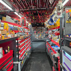 O’Leary’s Mac Tools truck is stocked with a wide range of tools and equipment to meet the needs of technicians on his Orange County, New York, route.