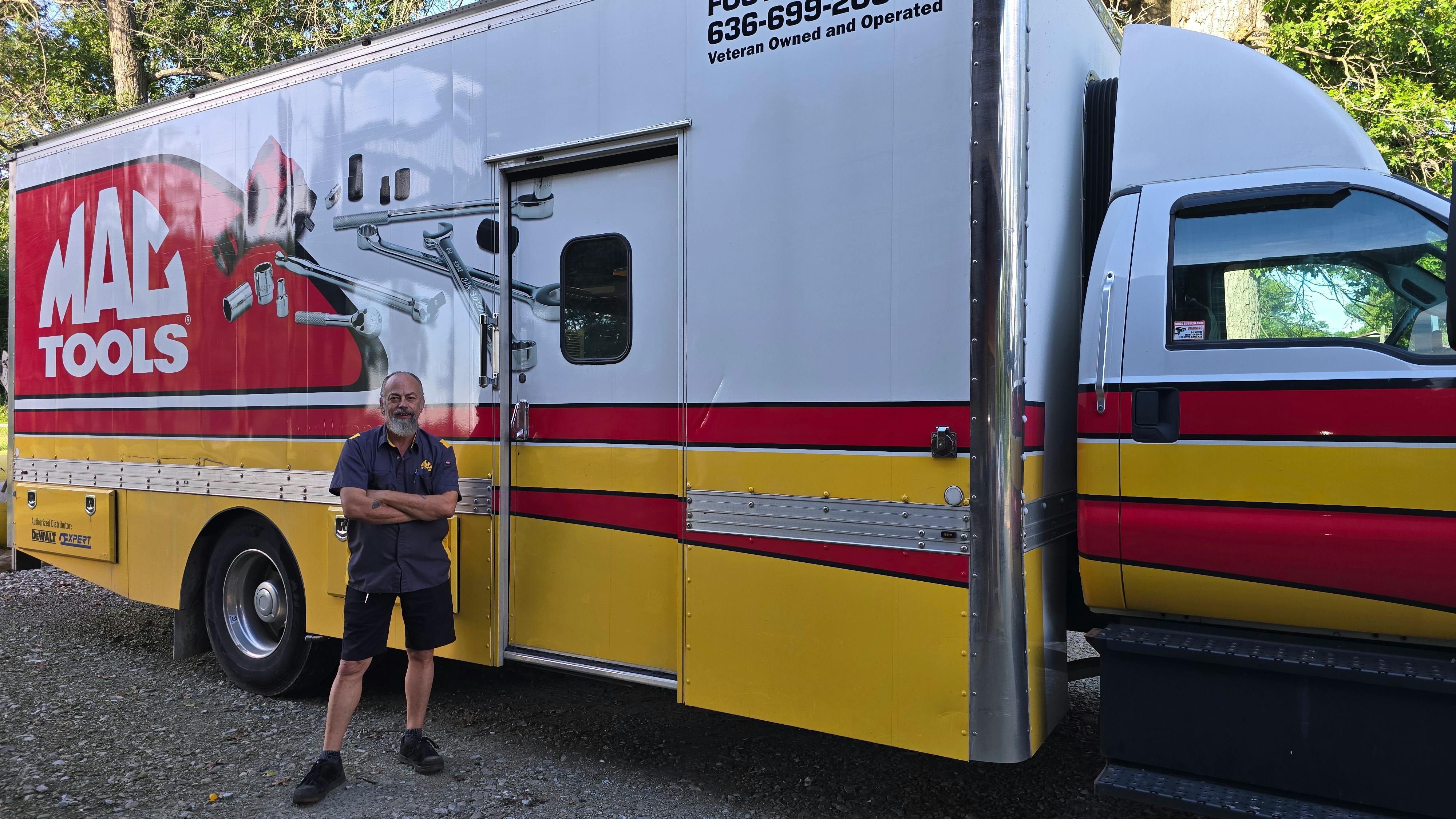 Troutt's 2017 Ford F-650 was built by Herr Display Vans and was originally a Cornwell distributor-turned-independent's truck.