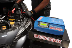 Associated Equipment’s ESS6100 provides stable power to support vehicle diagnostics, programming, and other service procedures that can place extended demands on the battery.