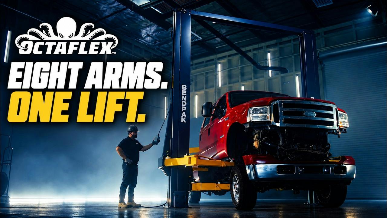 BendPak OctaFlex 12DPS | The World&rsquo;s First Eight-Arm Lift